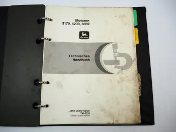 John Deere 840 bis 3640 Traktor Werkstatthandbuch Motor 3179 4239 6359