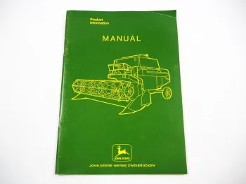 John Deere 925 935 945 955 965 975 Mähdrescher Produktinformation Prospekt 1975