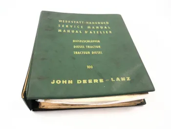 John Deere Lanz 100 Diesel Schlepper Werkstatthandbuch Reparaturanleitung 1964