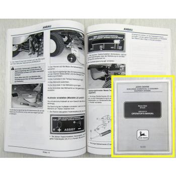 John Deere Mähwerk 54 Zoll Mover Deck 54-Inch Betriebsanleitung Manual 2000