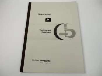 John Deere Prohytronic Technisches Handbuch Hbuwerksregelung Werkstatthandbuch