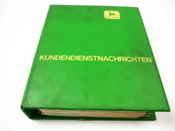 John Deere Traktor Presse Kundendienst Nachrichten Werkstatthandbuch 1985-89