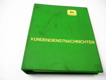 John Deere Traktor Presse Kundendienst Nachrichten Werkstatthandbuch 1990-95