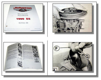 Johnson 1999 EE 9,9 15 25 30 PS Bootsmotor Außenborder Werkstatthandbuch