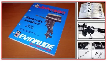 Johnson Evinrude 40 Comm RCK RCLK RCYK Außenbordmotor Werkstatthandbuch