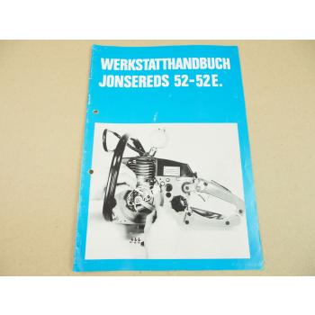 Jonsered 52 52E Motorsäge Kettensäge Werkstatthandbuch Reparaturhandbuch
