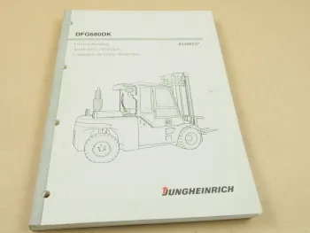 Jungheinrich DFG 680DK Stapler Ersatzteilkatalog ERsatzteilliste Parts List 2004
