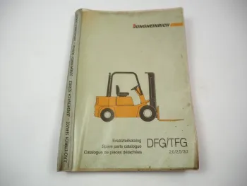 Jungheinrich Yale DFG TFG 2,0 2,5 3,0 Gabelstapler Ersatzteilliste Parts List