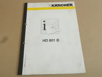 Kärcher HD801B Betriebsanleitung Bedienungsanleitung 3/1998