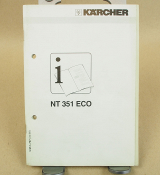 Kärcher NT351 ECO Betriebsanleitung Bedienungsanleitun Instructions 4/98