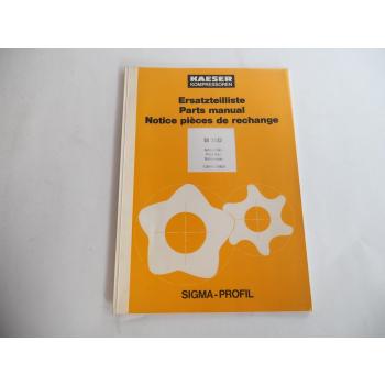 Kaeser M56 Kompressor Ersatzteilliste Parts manual Pieces de rechange
