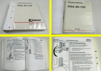 Kalmar DSA80-120 Seitenstapler Technisches Handbuch + Bedienungsanleitung