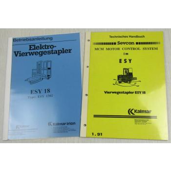 Kalmar ESY18 Bedienungsanleitung + Sevcon MCM Motor Control System Handbuch