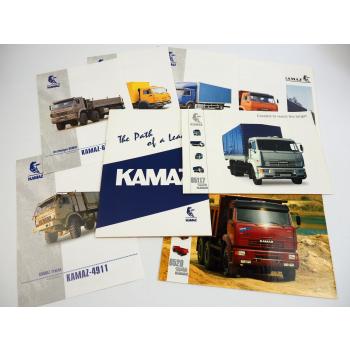 Kamaz LKW 9x Prospekt 1980er bis 2000er Jahre