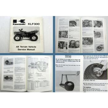 Kawasaki 1986 - 1987 KLF300 All Terrain Vehicle Quad Service Manual 1996