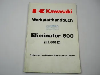 Kawasaki Eliminator 600 ZL600 B1 Werkstatthandbuch 1995 Ergän Reparaturanleitung