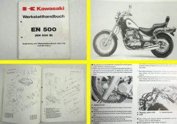 Kawasaki EN500 B Ergänzung zum Werkstatthandbuch 450LTD Reparaturhandbuch