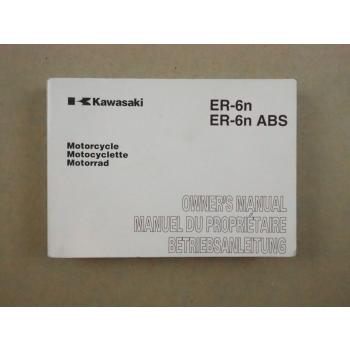 Kawasaki ER 6n ABS Betriebsanleitung Owners Manual 2008