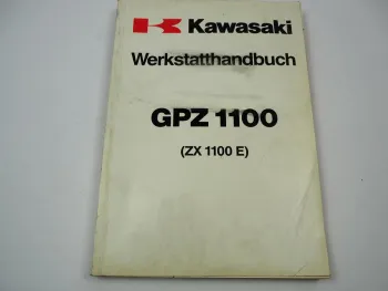 Kawasaki GPZ 1100 GPZ1100 ZX 1100 E1 Reparaturanleitung Werkstatthandbuch 1995