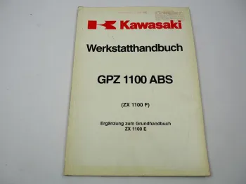 Kawasaki GPZ1100 ABS ZX1100F Ergänzung Reparaturanleitung 1996 Werkstatthandbuch