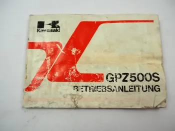 Kawasaki GPZ500S EX500 A5 B4 Betriebsanleitung 1990 Bedienung Wartung Schaltplan