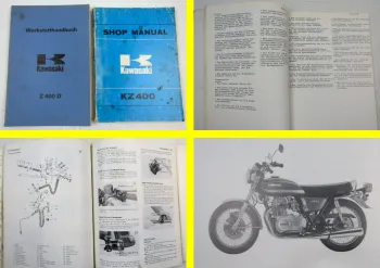 Kawasaki KZ400 D S Shop Manual Werkstatthandbuch Reparaturhandbuch 1975