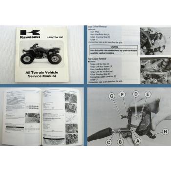 Kawasaki LAKOTA 300 All Terrain Vehicle Quad Service Manual 1996