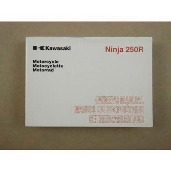 Kawasaki Ninja 250R Betriebsanleitung Owners Manual 2008