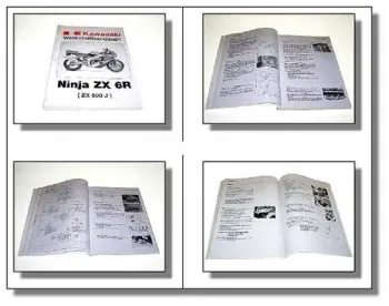 Kawasaki Ninja ZX-6R J1 ZX600 ZX6R Werkstatthandbuch Reparaturanleitung 1999