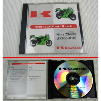 Kawasaki Ninja ZX-6RR ZX600-N1H Werkstatthandbuch Reparaturhandbuch CD