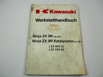 Kawasaki Ninja ZX-9R ZX900 C1 D1 Kat. Werkstatthandbuch Reparaturanleitung 1998