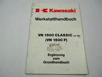 Kawasaki VN1500 Classic F1 E1 ab98 Ergänz. Werkstatthandbuch Reparaturanleitung