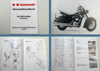 Kawasaki VN800 Drifter VN 800 C1 Werkstatthandbuch Ergän Reparaturanleitung 1999