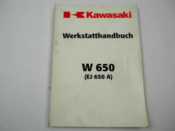 Kawasaki W650 EJ650 A1 Werkstatthandbuch Reparaturanleitung 1999