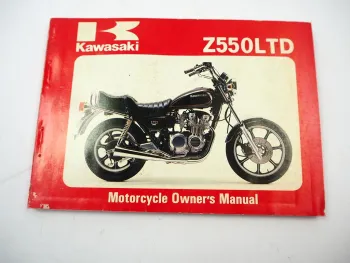 Kawasaki Z 550 LTD C2 Motorcycle Owners Manual 1980 Maintenance Wiring Diagram
