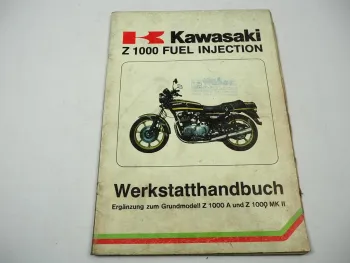 Kawasaki Z1000 fuel injection H1 Werkstatthandbuch Ergänz. Reparaturanleitung