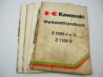 Kawasaki Z1000 J1 K1 Z1100 B Werkstatthandbuch Reparaturanleitung 1981