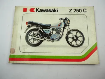 Kawasaki Z250 C1 Betriebsanleitung 1980 Bedienung Wartung Schaltplan Elektrik