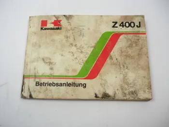 Kawasaki Z400 J2 Betriebsanleitung 1980 Bedienung Wartung Schaltplan Elektrik