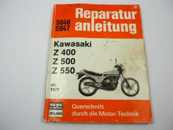 Kawasaki Z400 Z500 Z550 ab 1979 Reparaturanleitung Werkstatthandbuch