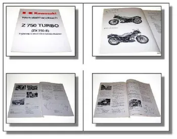 Kawasaki Z750 Turbo E1 Werkstatthandbuch Ergänzung Reparaturanleitung