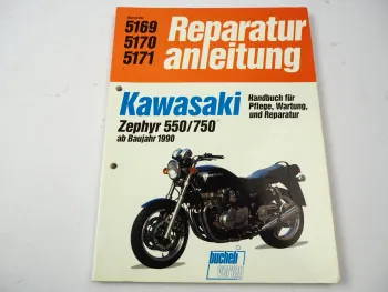 Kawasaki Zephyr 550 750 ab 1990 Reparaturanleitung Werkstatthandbuch Wartung