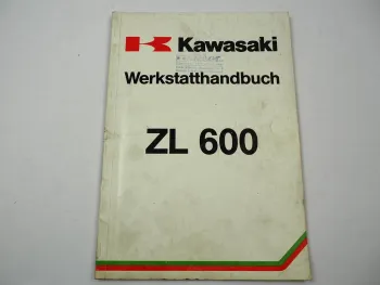 Kawasaki ZL600 A1 ZL500 A1 Werkstatthandbuch 1986 Reparaturanleitung Ergänzung