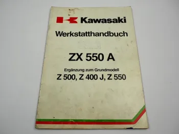 Kawasaki ZX550A ZR400B 1984 Werkstatthandbuch Ergänzung Reparaturanleitung