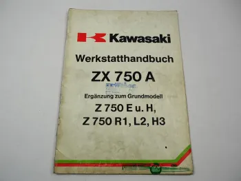 Kawasaki ZX750 A1 Werkstatthandbuch Ergänzung 1983er Modell Reparaturanleitung