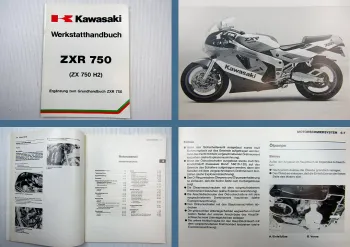 Kawasaki ZXR 750 ZX750 H2 Werkstatthandbuch Ergänzung Reparaturanleitung 1990