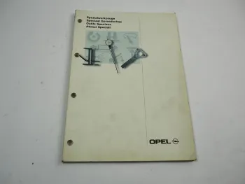 Kent Moore Opel Spezial Werkzeuge Katalog Special Service Tools Edition 1995