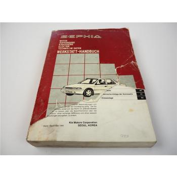 KIA Sephia Werkstatthandbuch 1993 Reparaturanleitung