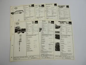 Kienzle Fahrtschreiber-Anlage für Opel Kadett Kapitän Diplomat 1969 Techn. Daten