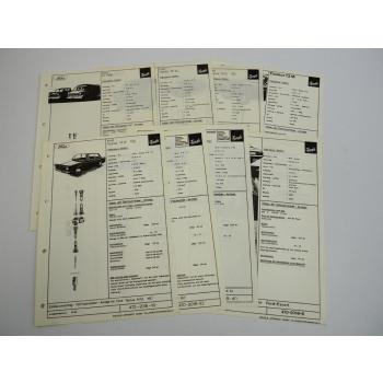 Kienzle Fahrtschreiber Datenblatt für Ford M15 Escort Taunus Transit 1967/69